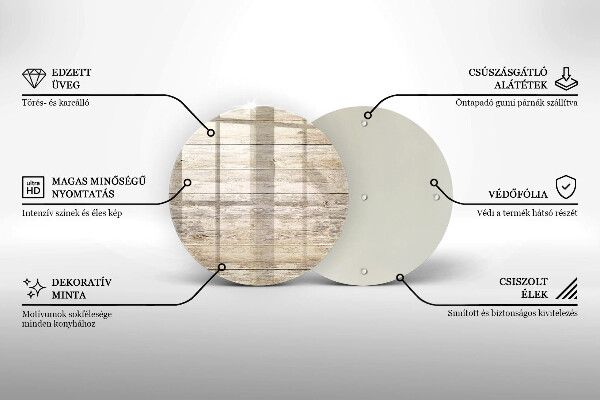 Üveg vágódeszka Fadeszkák