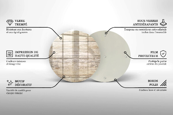 Üveg vágódeszka Fadeszkák