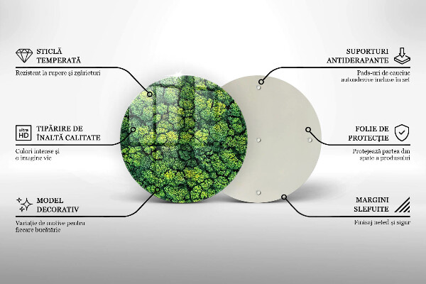 Üveg vágódeszka Természet moha növény