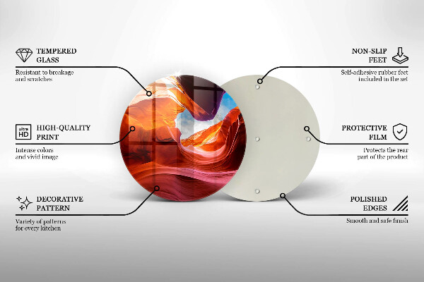 Üveg vágódeszka Canyon szikla táj