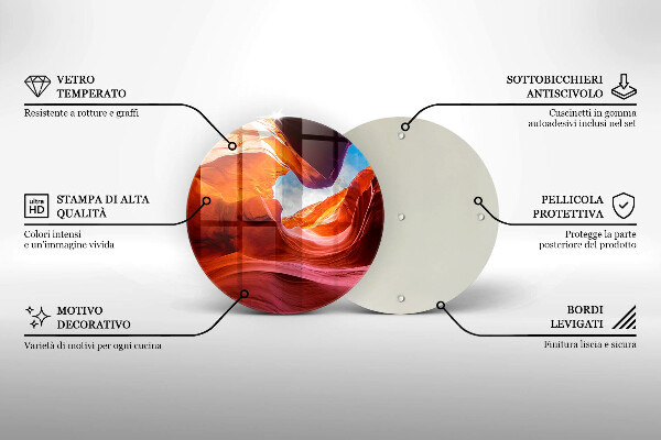 Üveg vágódeszka Canyon szikla táj