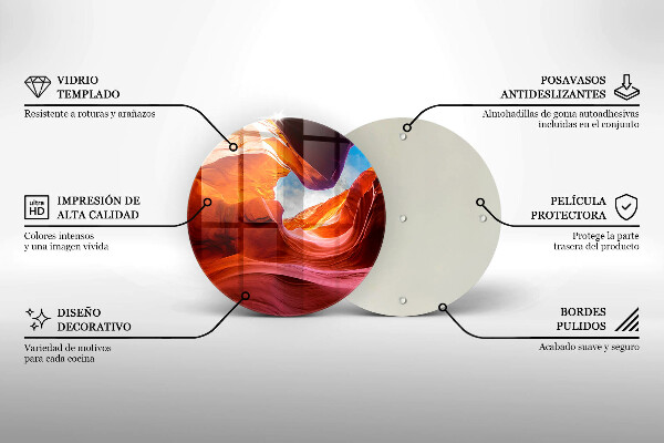 Üveg vágódeszka Canyon szikla táj