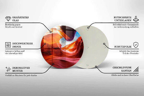 Üveg vágódeszka Canyon szikla táj