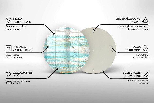 Üveg vágódeszka Vintage fa táblák