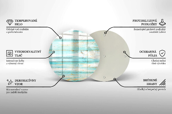 Üveg vágódeszka Vintage fa táblák