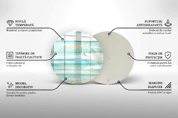 Üveg vágódeszka Vintage fa táblák