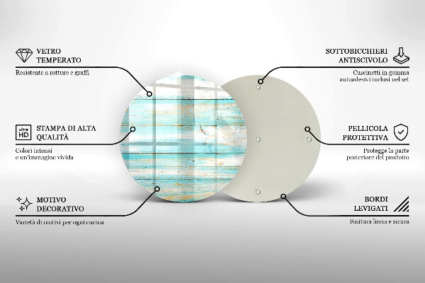 Üveg vágódeszka Vintage fa táblák