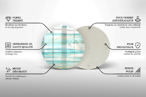 Üveg vágódeszka Vintage fa táblák