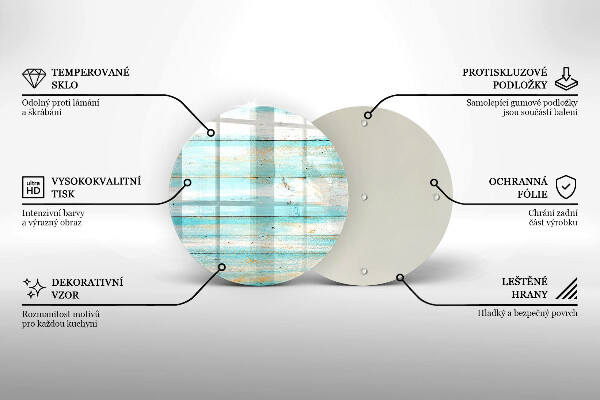 Üveg vágódeszka Vintage fa táblák