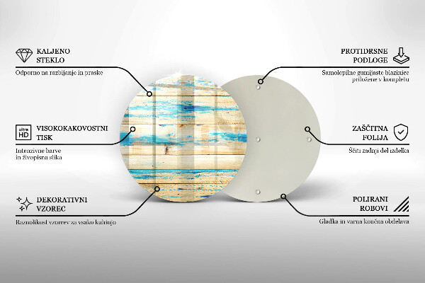 Üveg vágódeszka Retro fa táblák