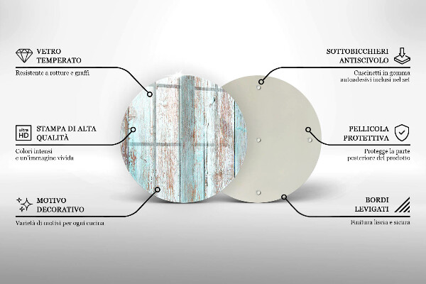 Üveg vágódeszka Régi vintage táblák