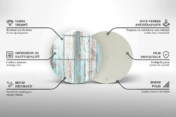 Üveg vágódeszka Régi vintage táblák