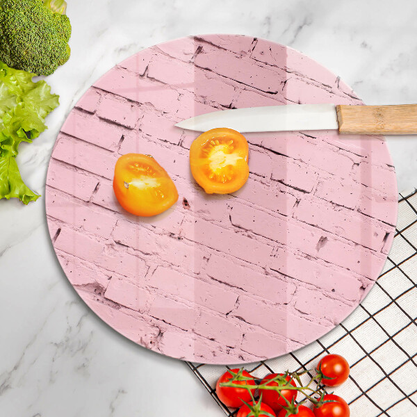 Üveg vágódeszka Pasztell téglafal