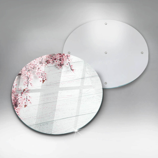 Üveg vágódeszka Virágok a táblákon