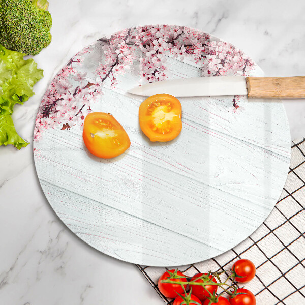 Üveg vágódeszka Virágok a táblákon