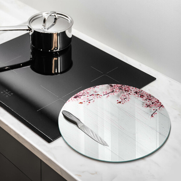 Üveg vágódeszka Virágok a táblákon