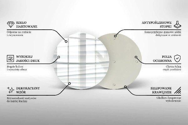 Üveg vágódeszka Modern szerkezet