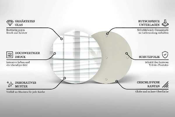 Üveg vágódeszka Modern szerkezet