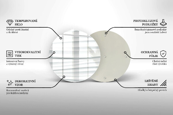 Üveg vágódeszka Modern szerkezet