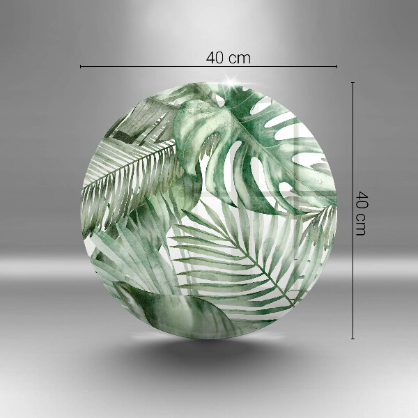 Üveg vágódeszka Festett levelek