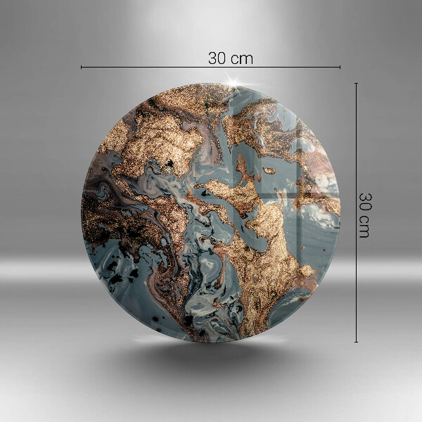 Üveg vágódeszka Dekoratív szikla arannyal