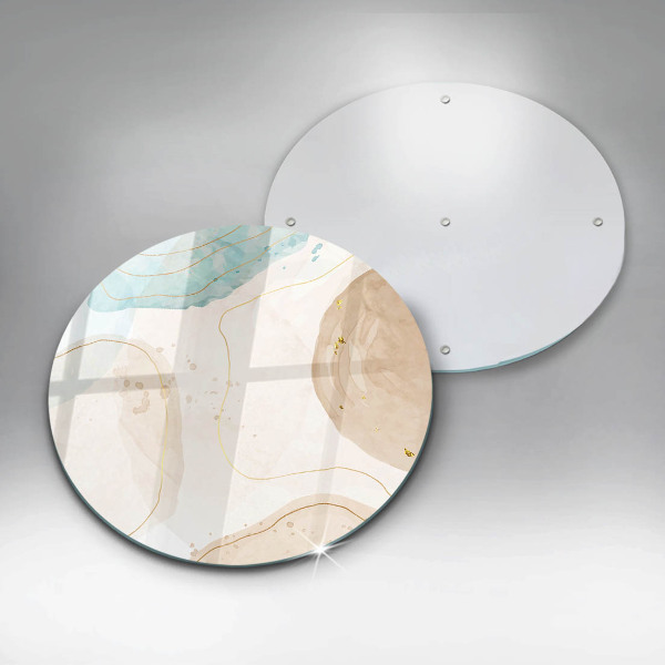 Üveg vágódeszka Boho foltok és arany