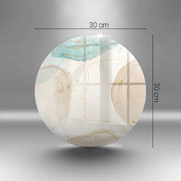 Üveg vágódeszka Boho foltok és arany