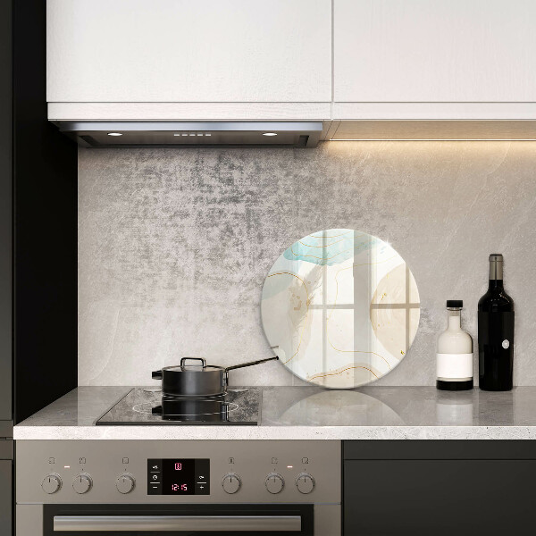 Üveg vágódeszka Boho foltok és arany