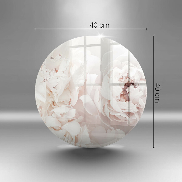 Üveg vágódeszka Pasztell bazsarózsa