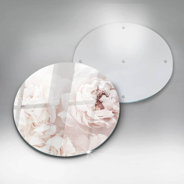 Üveg vágódeszka Pasztell bazsarózsa