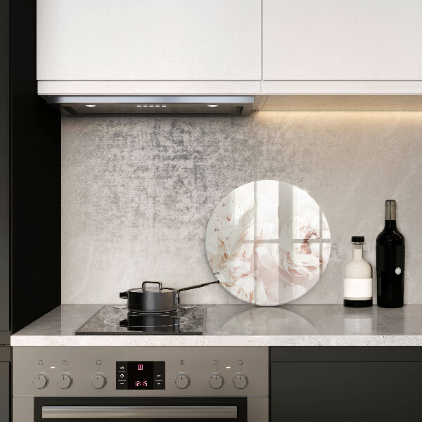 Üveg vágódeszka Pasztell bazsarózsa