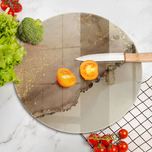 Üveg vágódeszka Arany absztrakció