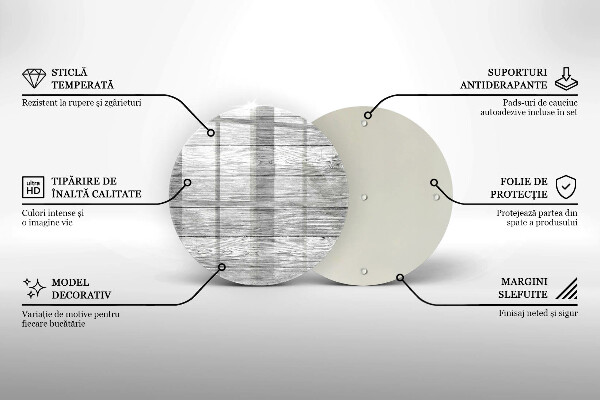 Üveg vágódeszka Régi fa táblák