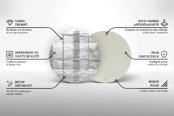 Üveg vágódeszka Régi fa táblák