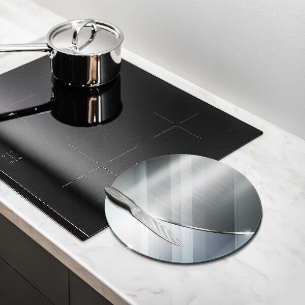 Üveg vágódeszka Fém absztrakciós minta