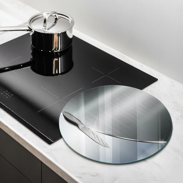 Üveg vágódeszka Fém absztrakciós minta