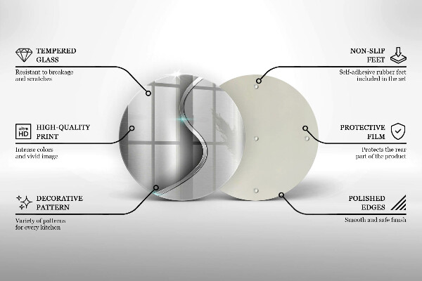 Üveg vágódeszka Absztrakt ezüst fém