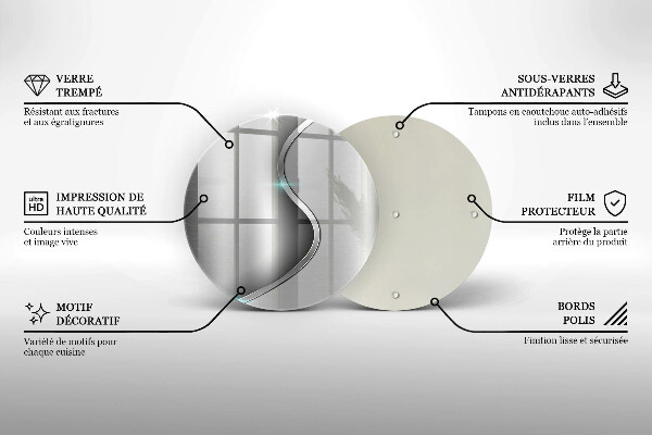 Üveg vágódeszka Absztrakt ezüst fém