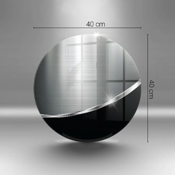 Üveg vágódeszka Absztrakció fémmel