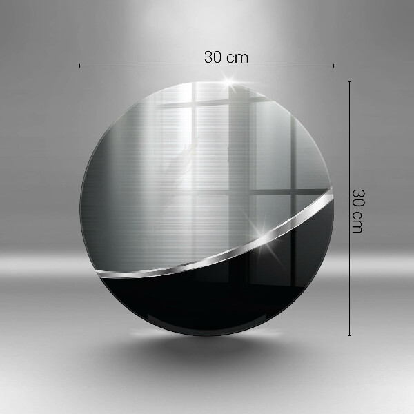 Üveg vágódeszka Absztrakció fémmel