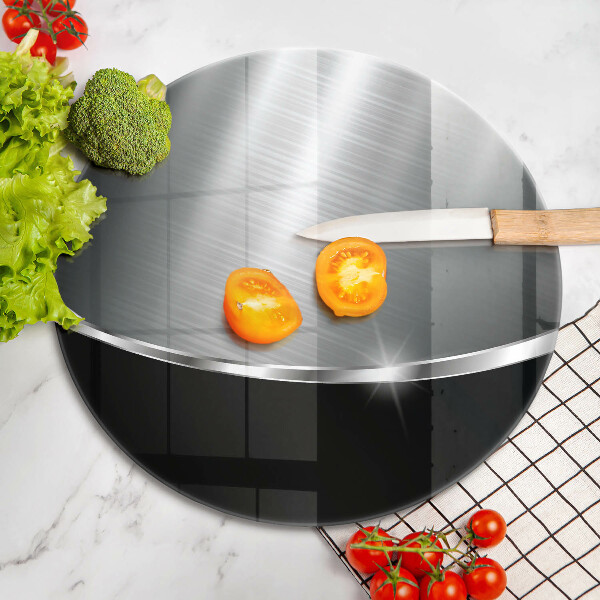 Üveg vágódeszka Absztrakció fémmel