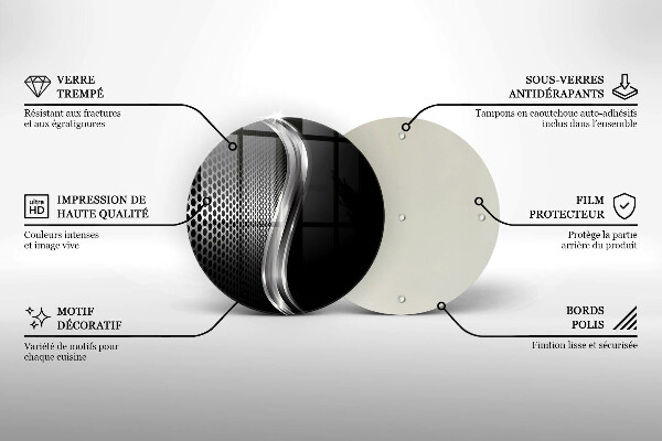 Üveg vágódeszka Fém szerkezet