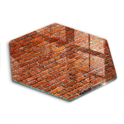Üveg vágódeszka Téglafal fala