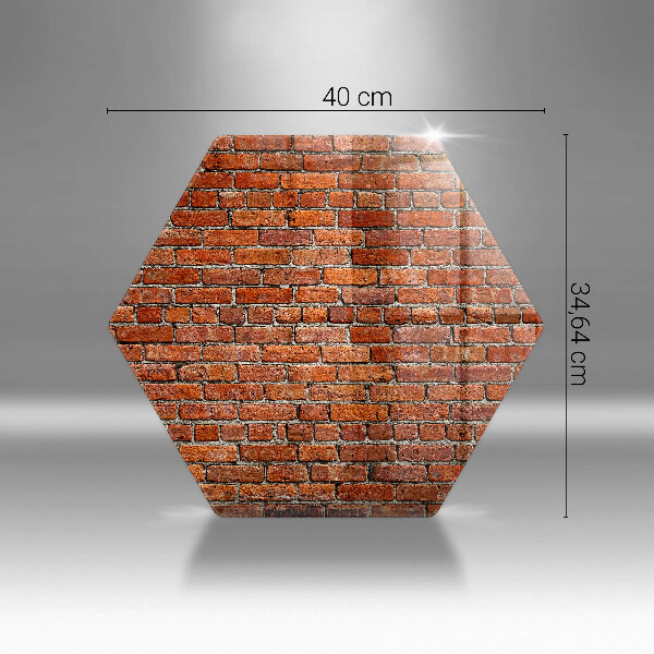 Üveg vágódeszka Téglafal fala