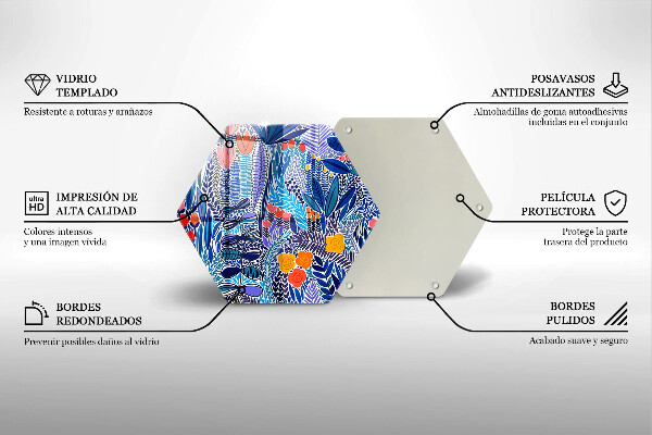 Üveg vágódeszka Festett rét