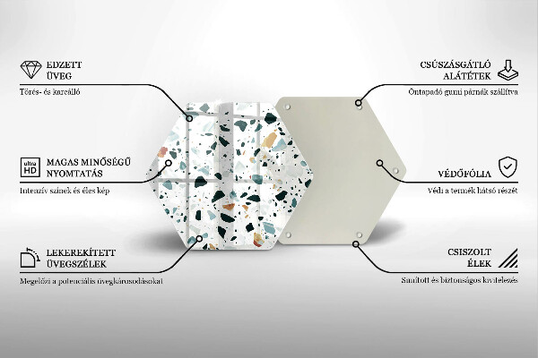 Üveg vágódeszka Könnyű kőedény