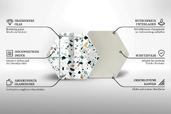 Üveg vágódeszka Könnyű kőedény