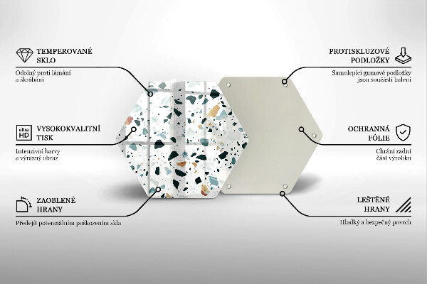 Üveg vágódeszka Könnyű kőedény