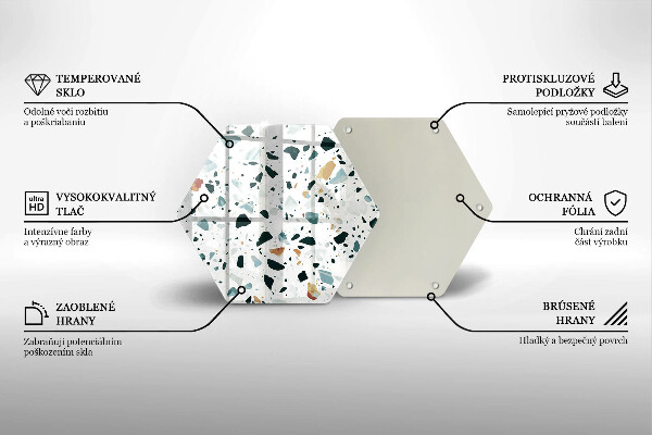 Üveg vágódeszka Könnyű kőedény