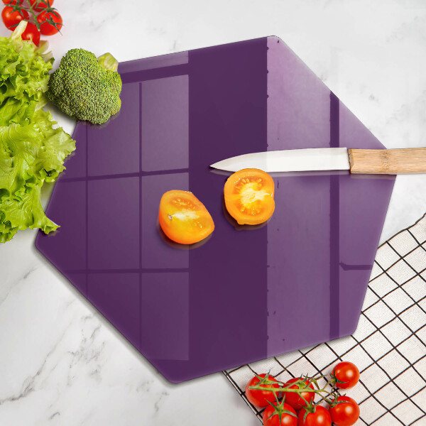 Üveg vágódeszka Lila színű